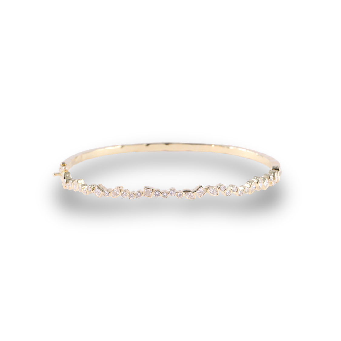 vintage-style lab-grown diamond bracelet in 14k yellow gold