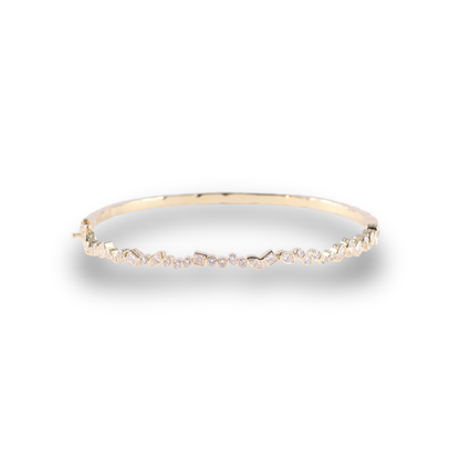 Vintage-Style Lab-Grown Diamond Bracelet in 14K Yellow Gold