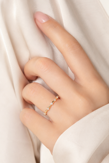 Bubble Diamond Ring