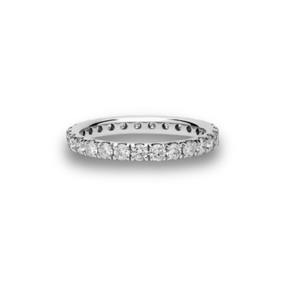 Pavé Full Diamond Eternity Ring • Round Lab-Grown Diamonds • 0.5–1ct • 14K Gold
