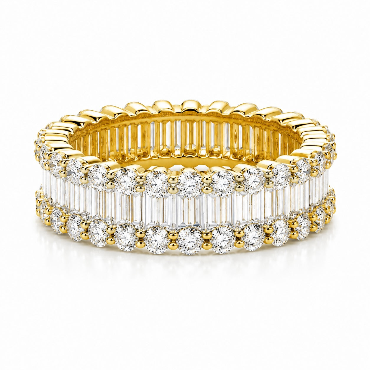 steinberg triple row eternity band