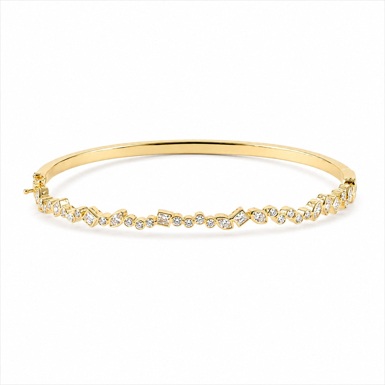 vintage-style lab-grown diamond bracelet in 14k yellow gold