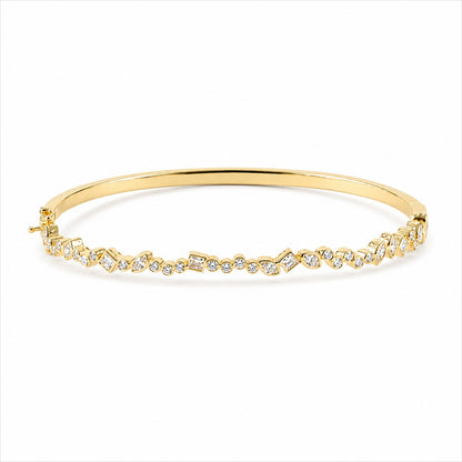 Vintage-Style Lab-Grown Diamond Bracelet in 14K Yellow Gold