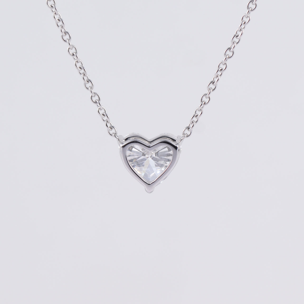 heart-shaped lab-grown diamond necklace • 2.00ct d color vs1 • igi certified • 14k gold