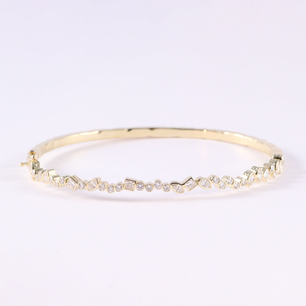 vintage-style lab-grown diamond bracelet in 14k yellow gold