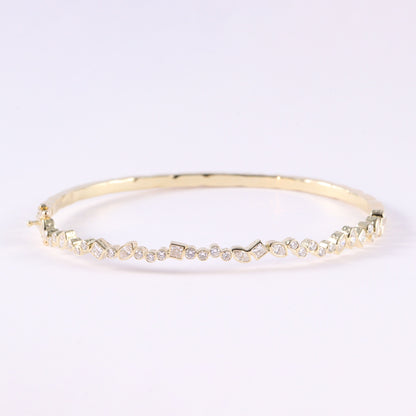 Vintage-Style Lab-Grown Diamond Bracelet in 14K Yellow Gold