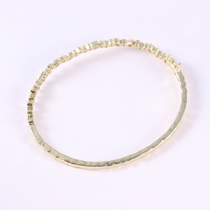 Vintage-Style Lab-Grown Diamond Bracelet in 14K Yellow Gold