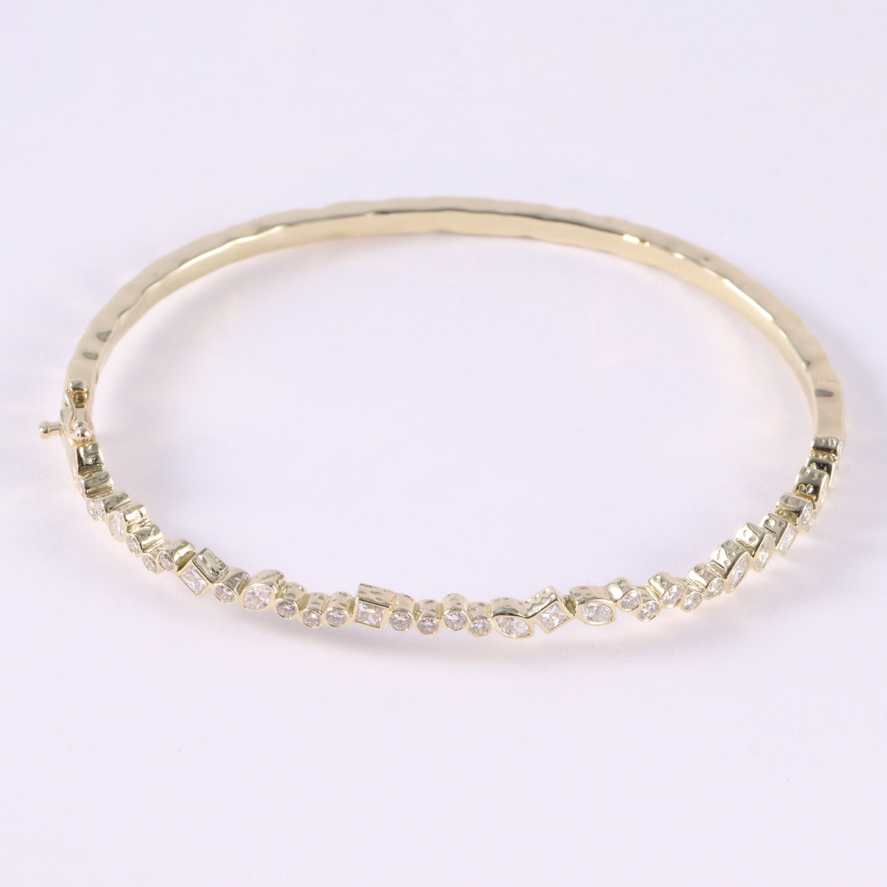 vintage-style lab-grown diamond bracelet in 14k yellow gold