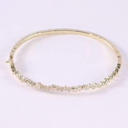 Vintage-Style Lab-Grown Diamond Bracelet in 14K Yellow Gold