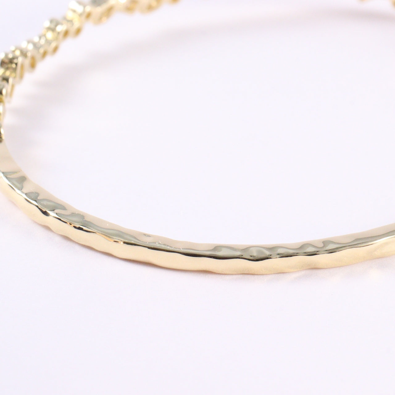 vintage-style lab-grown diamond bracelet in 14k yellow gold
