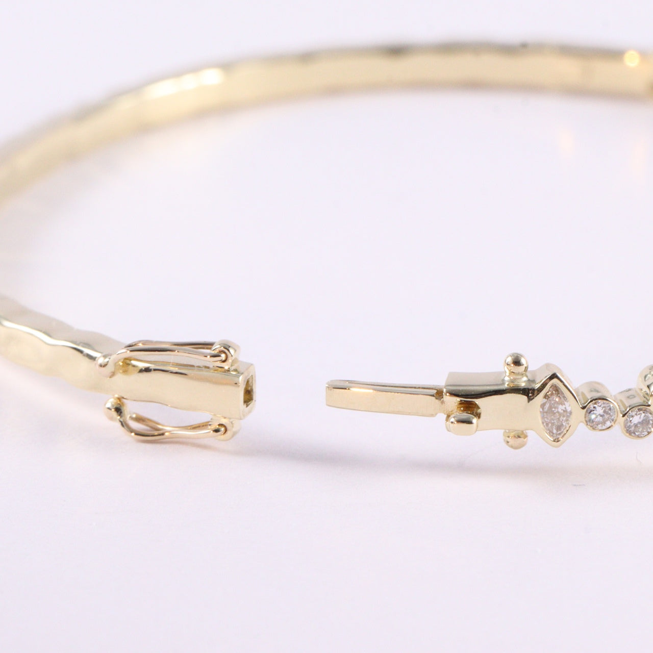 vintage-style lab-grown diamond bracelet in 14k yellow gold