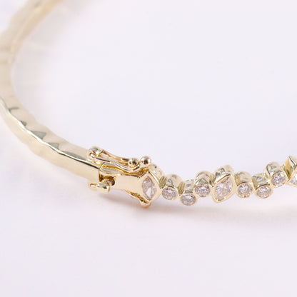 Vintage-Style Lab-Grown Diamond Bracelet in 14K Yellow Gold